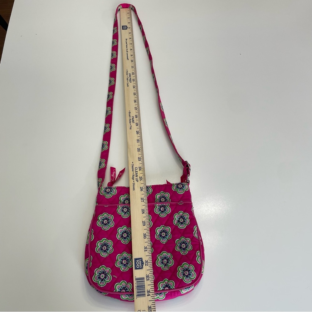 Vera Bradley “Pink Swirls Flower” Crossbody Bag - Picture 8 of 10